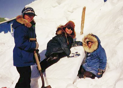 kids in the snow